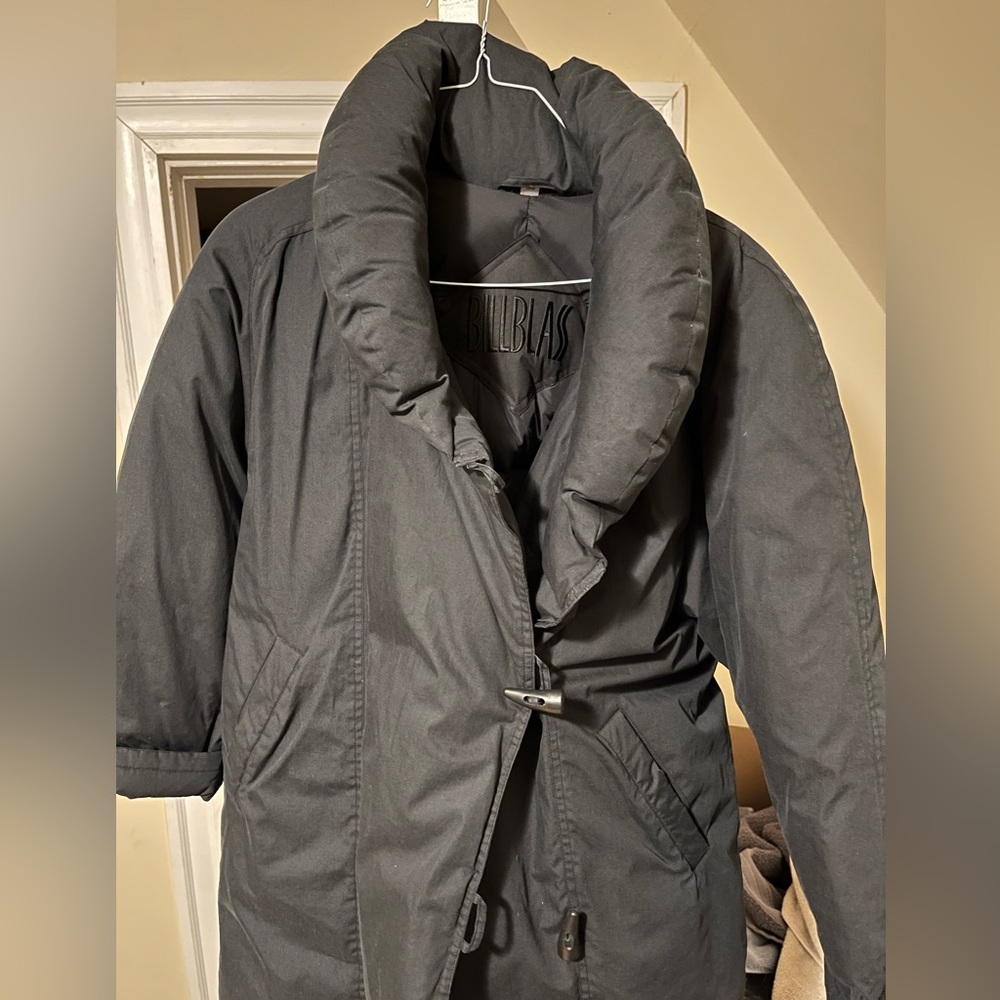 Bill Blass Vintage Down Duffle Coat Black - Medium